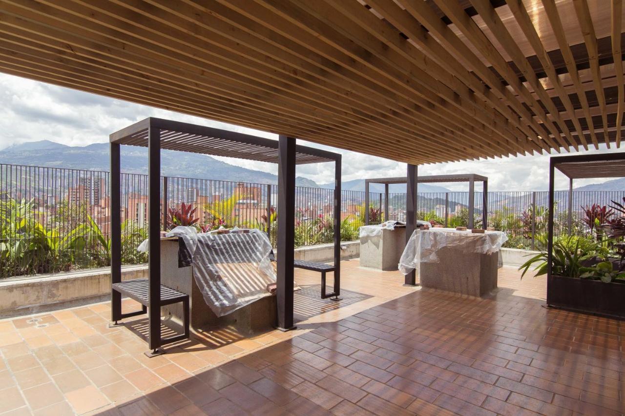 Ferienwohnung Beautiful Loft In Laureles Medellín Exterior foto